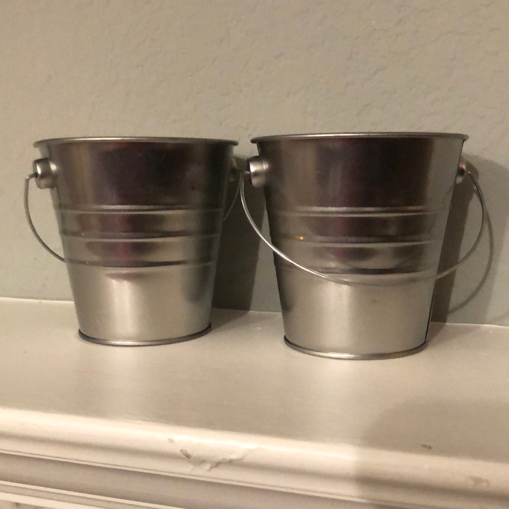 2 Silver Pails